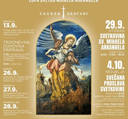 Proslava župne svetkovine sv. Mihaela arkanđela u Gračanima